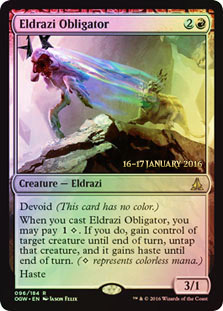 (Promo-Prerelease)Eldrazi Obligator/エルドラージの寸借者